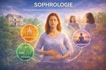 sophrologie Femme qui respire et s'apaise